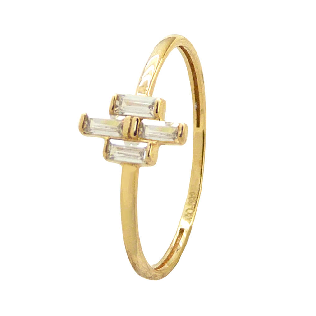 BAGUETTE CZ RING.