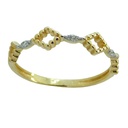 WAVE DESIGN BANDS RING.