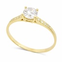 GOLD RING WITH CZ