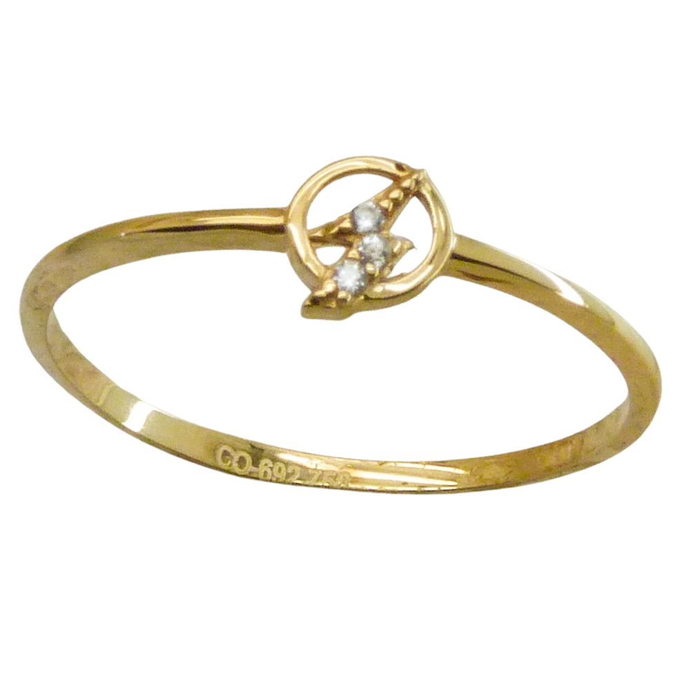 SORTIJA RAYO CON CIRCONITAS.