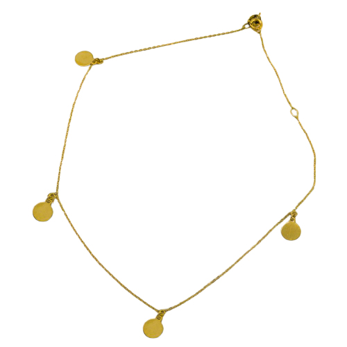 6MM DISCS ANKLET.25CM.
