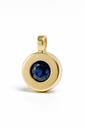 9MM ROUND PENDANT WITH NANO SHAPPIRE.
