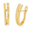 15x13MM HALF HOOP EARRINGS.