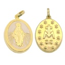 MEDALLA VIRGEN ARENADA 15MM BICOLOR (copia)