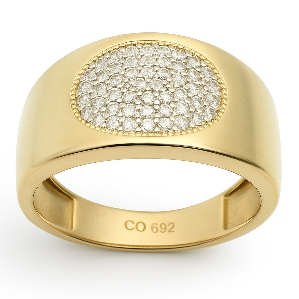 OVAL CZ RING 