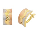 13xMM TRICOLOR LATCHBACK EARRINGS