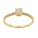 SORTIJA CUAJO BRILLANTES 0.18 CT TW H-SI