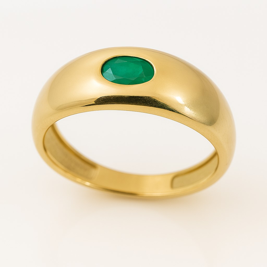 SORTIJA CON ESMERALDA DE 5x3MM