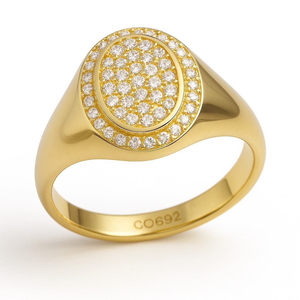 SORTIJA OVAL DE CIRCONITAS.