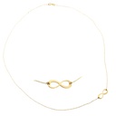 INFINITE SYMBOL NECKLACE.45CM.