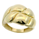 15MM GOLD PLAIN RING