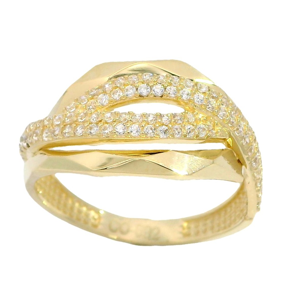 CZ GOLD RING.