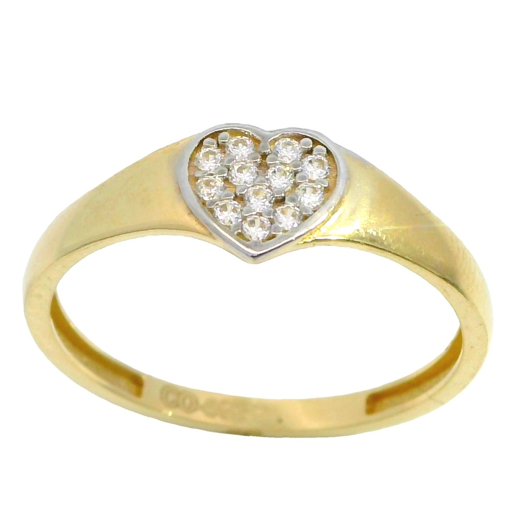 CZ HEART RING 