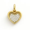 COLGANTE CORAZON CON CIRCONITAS.11x9MM.