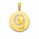 MEDALLA REDONDA VIRGEN NIÑA 14MM