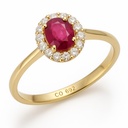 SORTIJA ZAFIRO OVAL 0.25CTS BRILLANTES 0.12 CT  H-SI (copia)