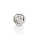 COLGANTE CHATON ORO BLANCO ESTAMPACION 5MM.BRILLANTE H-SI 1. 0.05 CT