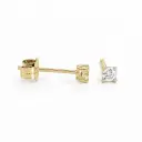 DIAMOND STUD EARRINGS.QUALITY SI.COLOR H..0.05 CT TW.2 MM