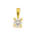 3MM DIAMOND PENDANT.QUALITY SI.COLOR H. 0.10 CT