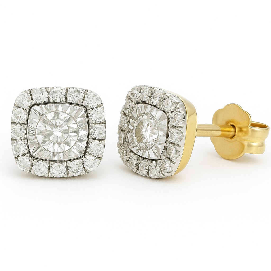 PENDIENTES BRILLANTES Di 32 RD 0.110 DI 2 RD SI H 0.10 CT