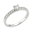 SORTIJA BRILLANTES DI 10 RD 0.15 CT DI 1 RD SI-H 0.15 CT TW