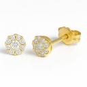PENDIENTES BRILLANTES Di 2 RD 0.06 DI 18 RD SI H 0.09 CT.0.15 CT TW