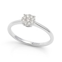 SORTIJA BRILLANTES DI 1 RD SI H 0.06 DI 9 RD SI H 0.09 CT.0.15CT TW.