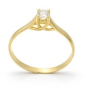 SOLITARIO BRILLANTE 3.50MM VS-H 0.17 CT ORO AMARILLO
