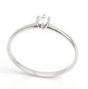 SOLITARIO BRILLANTE 3.00MM VS-H 0.11 CT.ORO BLANCO