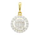 ROUND DIAMOND PENDANT.QUALITY SI.COLOR H.0.16 CT TW
