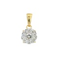 COLGANTE REDONDO 6x6MM 1 BRILLANTE DE 0.06 CT Y 9 DE 0.09 CT H-SI.0.15 CT TW