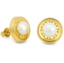 PENDIENTE ORLA LISA PERLA 6-6.5MM PRESION.10MM