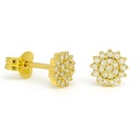 6'5MM DIAMOND STUD EARRINGS.QUALITY SI.COLOR H.0.18 CT TW