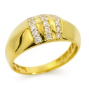 GOLD RING WITH CZ