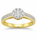 SORTIJA BRILLANTES DI 8RD 0.03 CT 12 PE RD SI H 0.01 14RD SI H 0.07 CT.0.10 CT TW