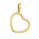 12MM PLAIN HEART  PENDANT.