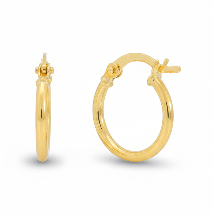 AROS LISO 14x1'5MM.CIERRE CATALAN.9 KILATES