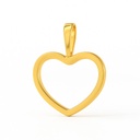 12MM PLAIN HEART  PENDANT.