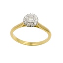 SORTIJA CUAJO BRILLANTES SI1-H .0.25 CT TW.