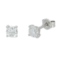 PENDIENTES GARRA FUNDICION  5MM.BRILLANTES H-SI 1. 0.40 CT TW.