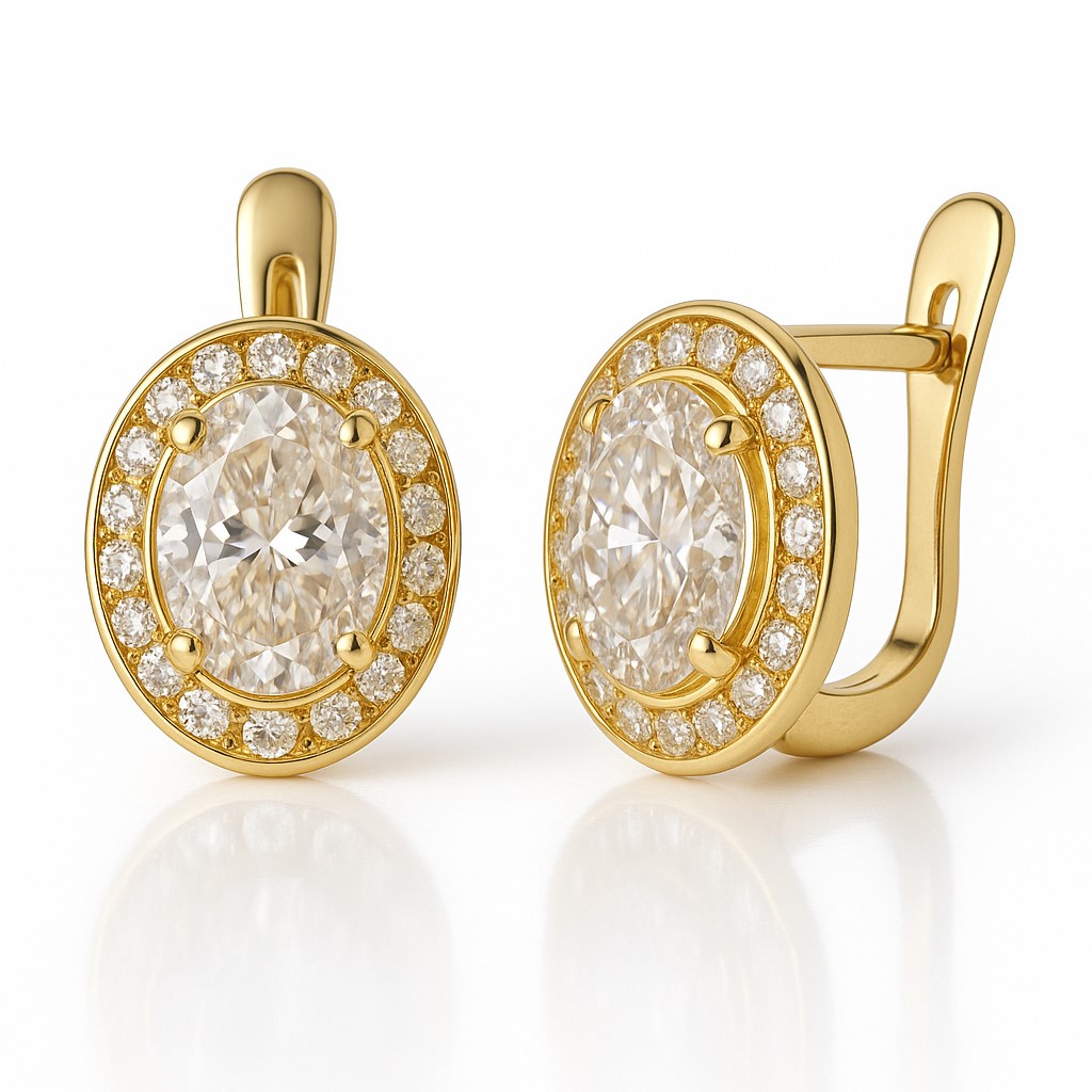 7x5MM CZ LEVERBACK EARRINGS