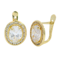 PENDIENTES BANDA PIEDRA COLOR AGUAMARINA DE 7x5MM.25MM. (copia)