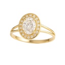 SORTIJA  ORLA 10MM PIEDRA OVAL  5x7MM