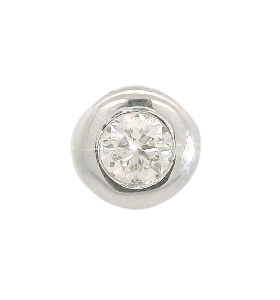 COLGANTE CHATON FUNDICION ORO BLANCO 5MM. BRILLANTE H-SI 1 . 0.10 CT. (copia)