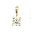 4MM PENDANT.DIAMOND H-SI 0.20 CT.