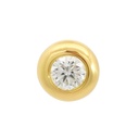 5MM DIAMOND BEZEL PENDANT.QUALITY SI.COLOR H.0.06 CT .0.17 CT