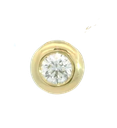 COLGANTE CHATON FUNDICION ORO BLANCO 5MM. BRILLANTE H-SI 1 . 0.06 CT.