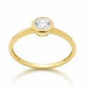 5'5MM ROUND CZ RING.9 KARAT