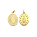 MEDALLA VIRGEN MILAGROSA OVAL  CON NÁCAR 8X10MM.