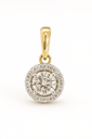 DIAMOND PENDANT.QUALITY SI,COLOR H.0.15 CT TW